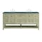 James Martin Vanities 72'' Double Vanity, Whitewashed Oak w/ 3 CM Parisien Bleu Quartz Top 330-V72-WWO-3PBL - alternate 1